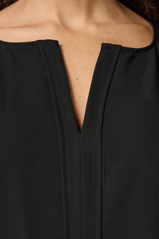 M&Co Black Frill Sleeve Pleated Blouse | M&Co 4