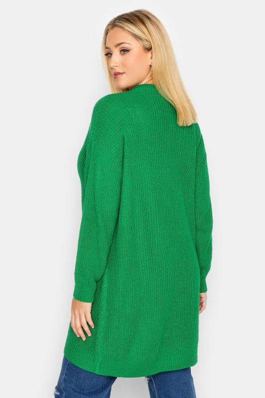 Plus Size Curve Apple Green Essential Knitted Jumper | Yours Clothing 3