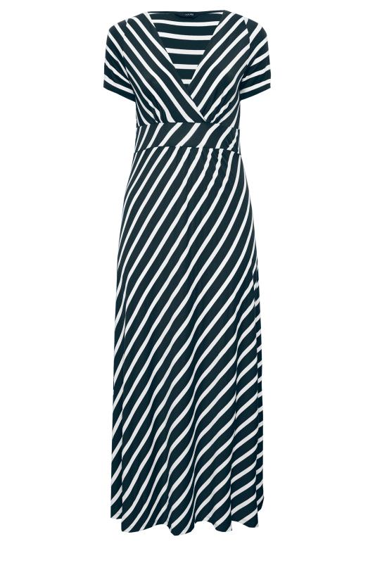 YOURS Plus Size Navy Blue Stripe Print Swing Dress | Yours Clothing 6