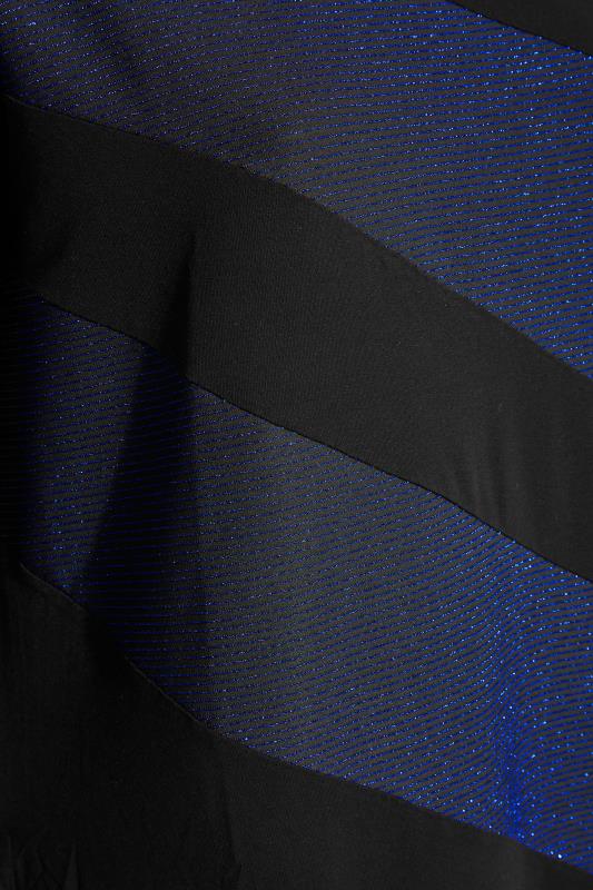 Black & Navy Glitter Stripe Top_S.jpg
