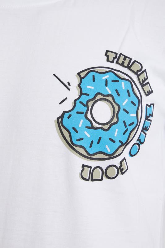 304 CLOTHING Big & Tall White Doh Printed T-Shirt | BadRhino 3