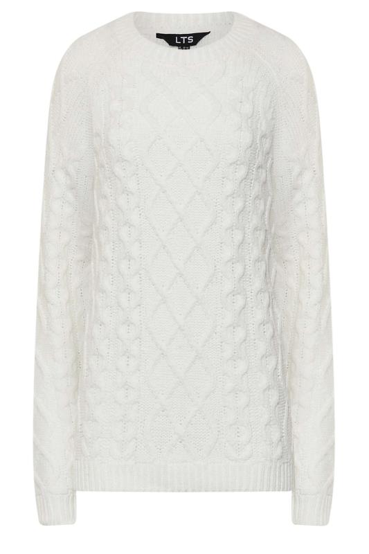 LTS Tall Women's White Cable Knit Jumper | Long Tall Sally  6