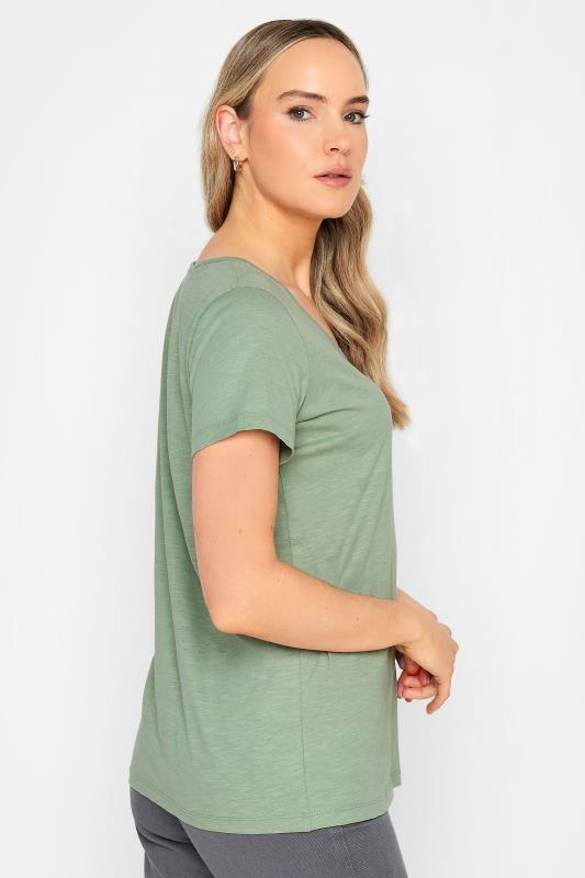 LTS Tall Womens 3 PACK Sage Green & Pink V-Neck T-Shirts | Long Tall Sally 6