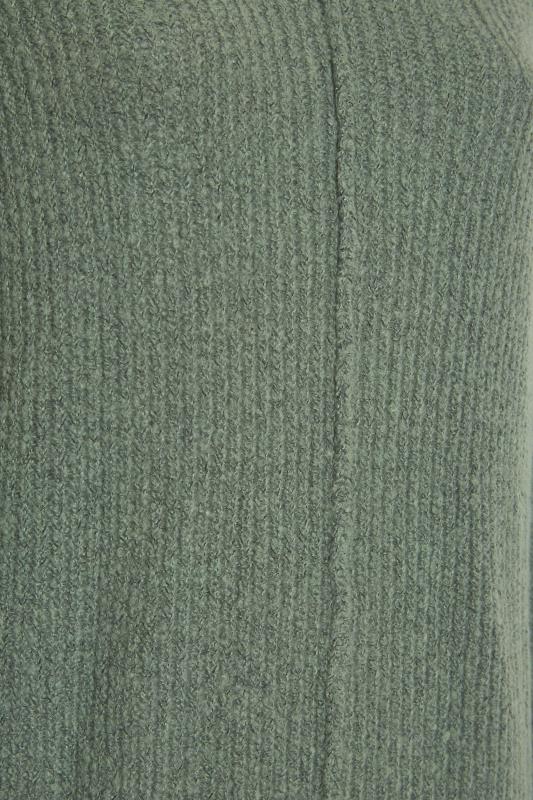 Curve Sage Green Knitted Jumper Dress 5