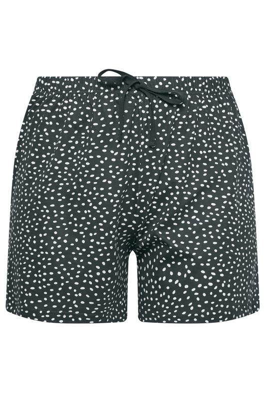 YOURS Curve Plus Size Navy Blue Spot Print Pyjama Shorts | Yours Clothing  8