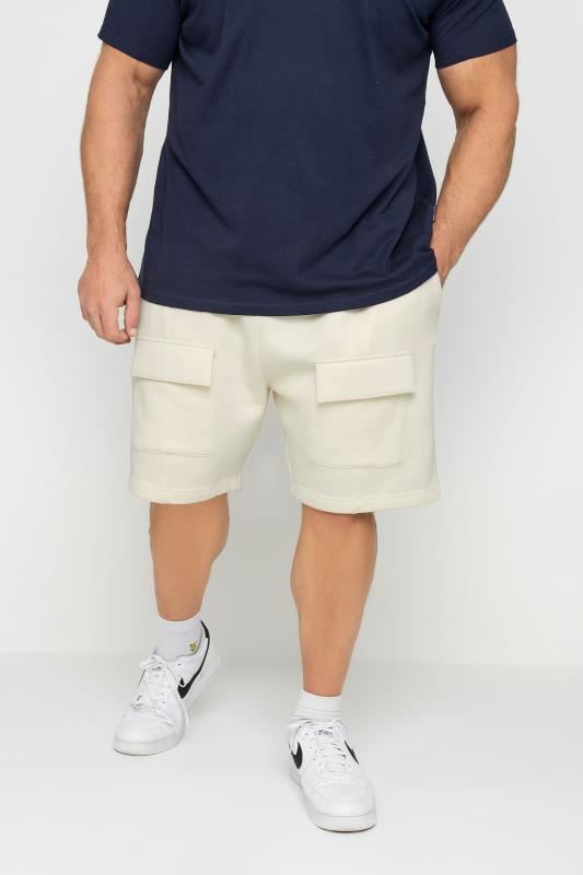 Men's  BadRhino Big & Tall Cream Cargo Shorts