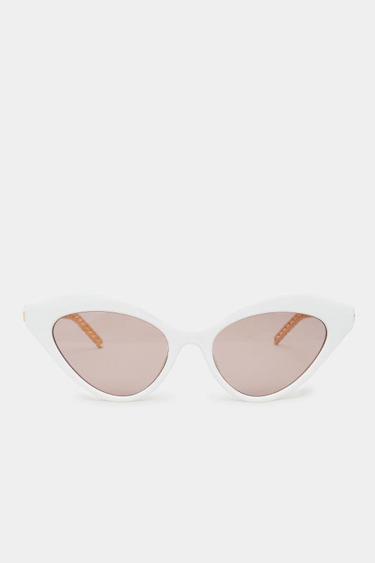 White Cat Eye Sunglasses 3