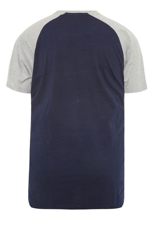 BadRhino Big & Tall Navy Blue '76 Touchdown'' Raglan T-Shirt 4