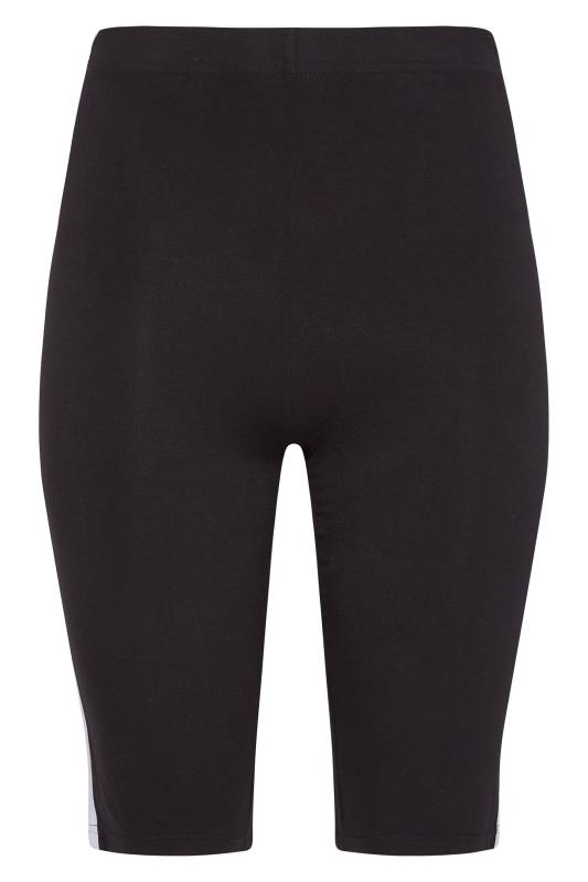 LTS Tall Women's Black Side Stripe Cycle Shorts | Long Tall Sally 4