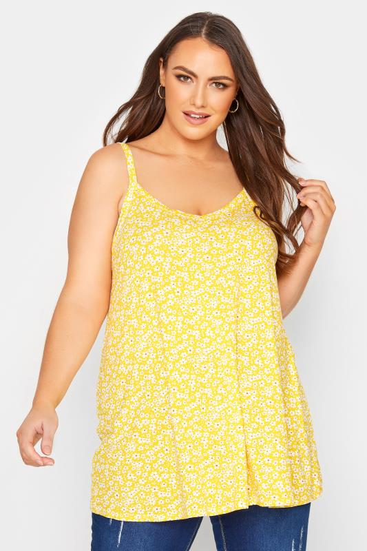 Curve Yellow Daisy Swing Cami Top 1