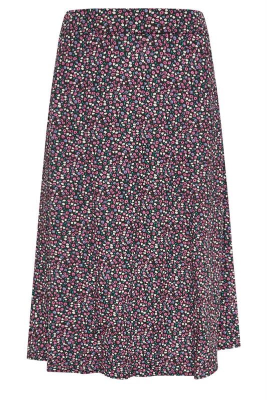 M&Co Petite Pink Ditsy Print Midi Skirt | M&Co  6