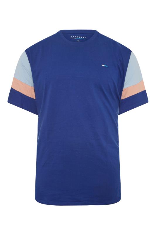 BadRhino Blue Cut & Sew Sleeve T-Shirt_F.jpg