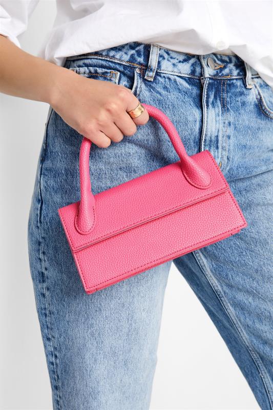 Pink Top Handle Crossbody Bag | Yours Clothing  2