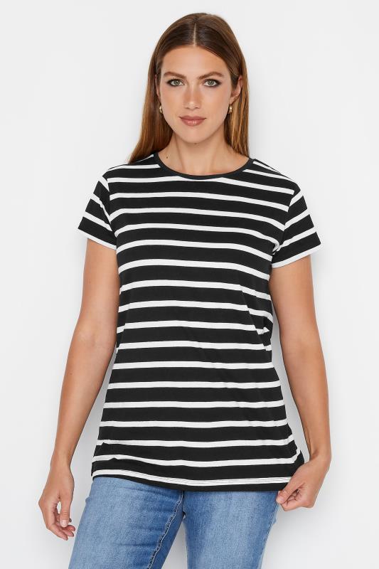 LTS Tall 2 PACK Black Stripe Basic T-Shirts | Long Tall Sally  2
