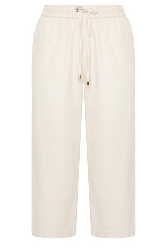 EVANS Plus Size Ivory White Wide Leg Jeans | Evans 5