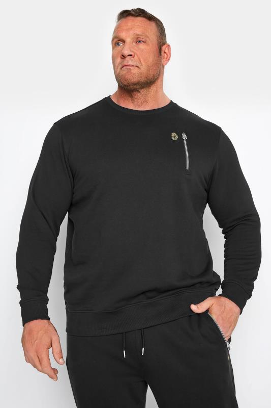 Plus Size  LUKE 1977 Black Sport Sweatshirt