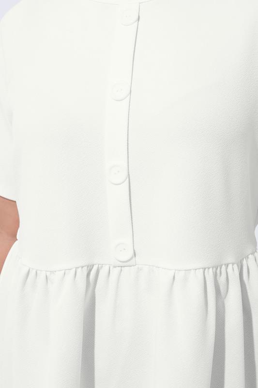 LIMITED COLLECTION Plus Size White Peplum Top | Yours Clothing 4
