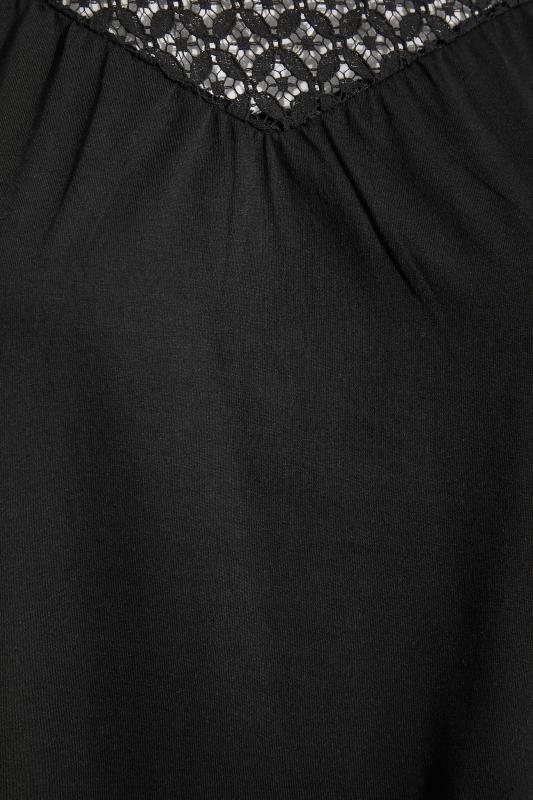 Curve Black Lace Detail Cold Shoulder Top 5