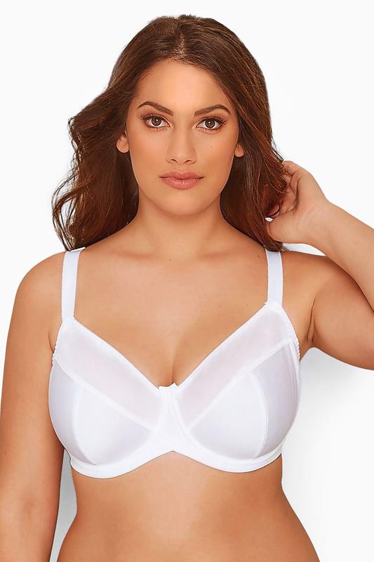 YOURSET 2 PACK Plus Size Black & White Underwired Bras | Yours Clothing 4