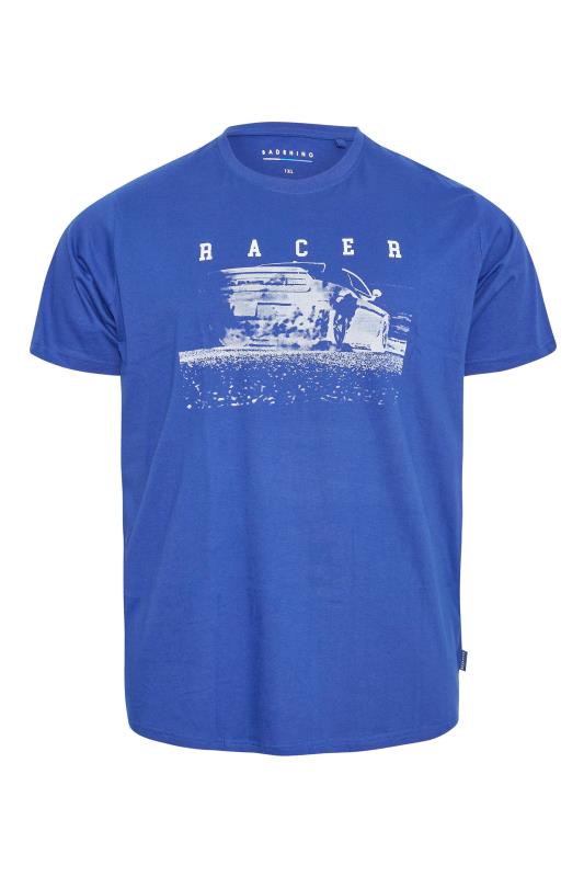 BadRhino Big & Tall Royal Blue Racer Graphic Print T-Shirt_X.jpg