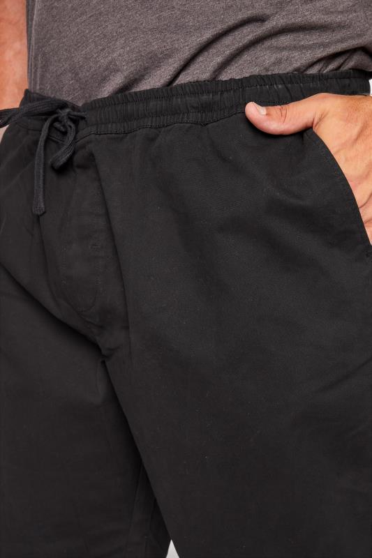 BadRhino Black Elasticated Waist Chino Shorts | BadRhino 3
