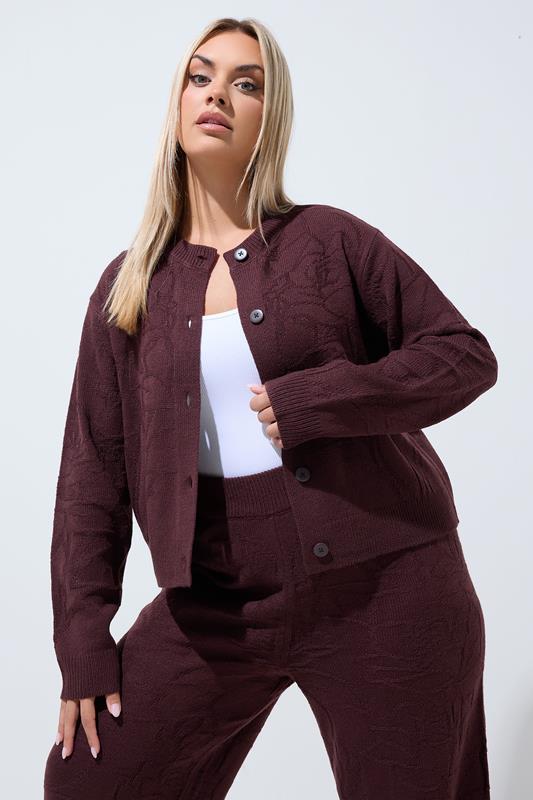  LIMITED COLLECTION Curve Chocolate Brown Knitted Cardigan
