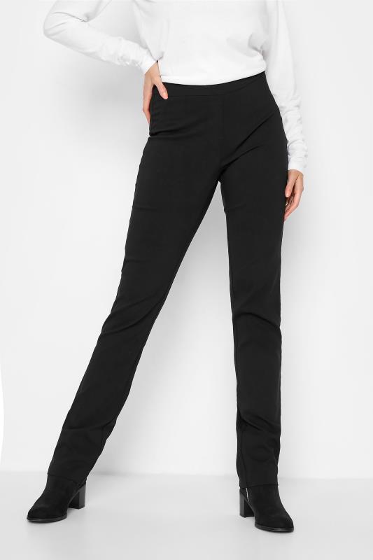 LTS Tall Women's Black Stretch Straight Leg Trousers | Long Tall Sally 1