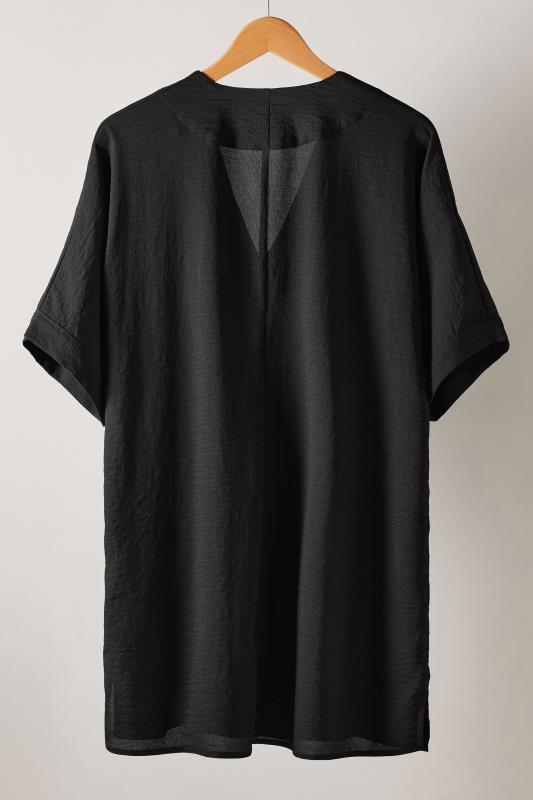 EVANS Plus Size Black Pleat Front Blouse | Evans 6