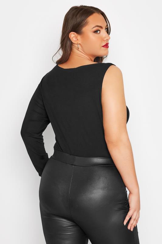 LIMITED COLLECTION Curve Black Ring Cut Out Bodysuit 3