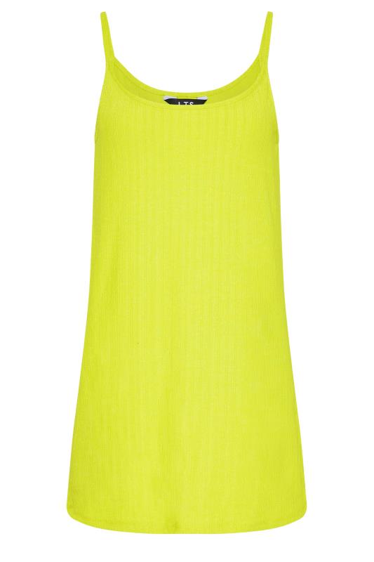 LTS Tall Women's Green Ribbed Strappy Vest Top | Long Tall Sally 6