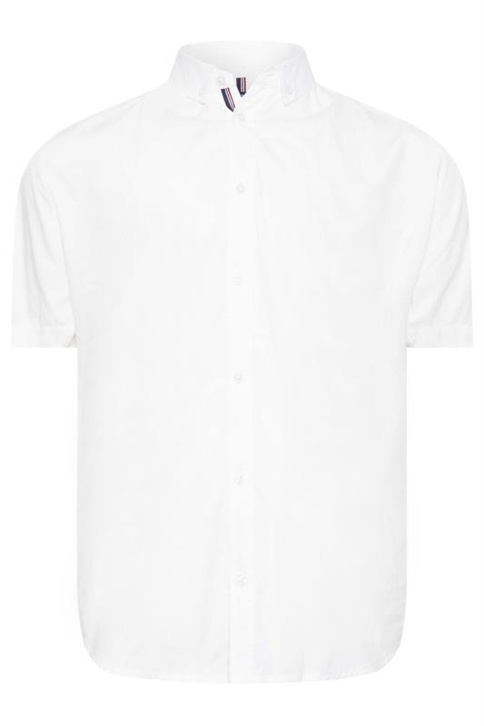 BadRhino Big & Tall White Poplin Short Sleeve Shirt | BadRhino 2