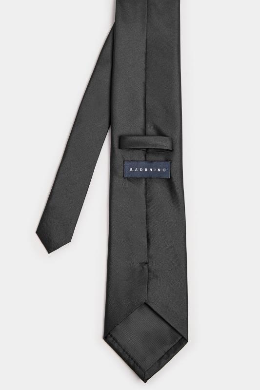 BadRhino Black Silk Tie 3