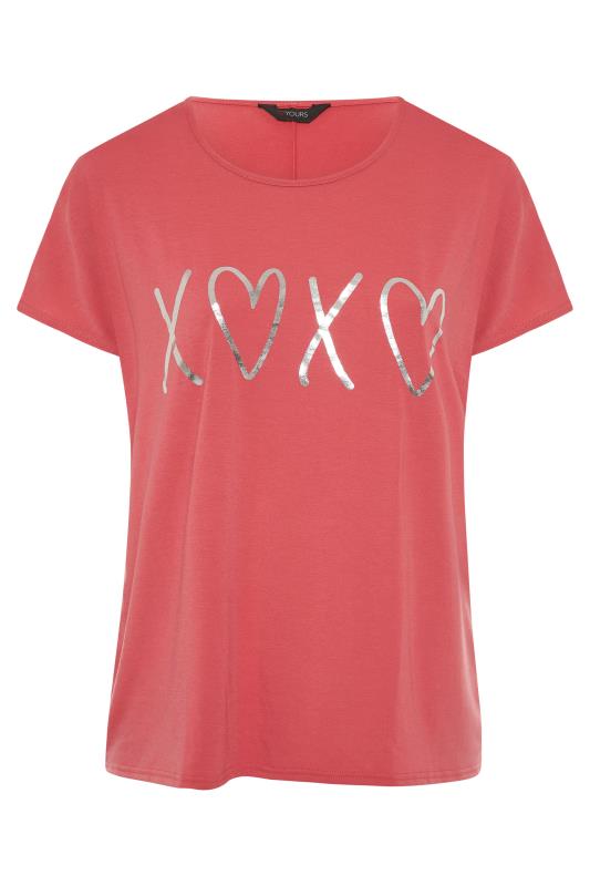 Curve Pink 'XOXO' Grown On Sleeve T-Shirt_F.jpg