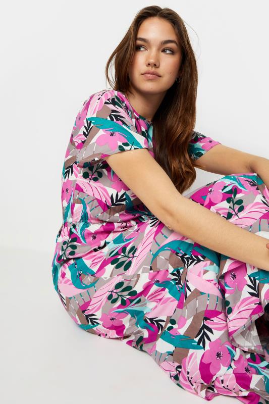 LTS Tall Women's Pink Floral Print Maxi Dress | Long Tall Sally 4