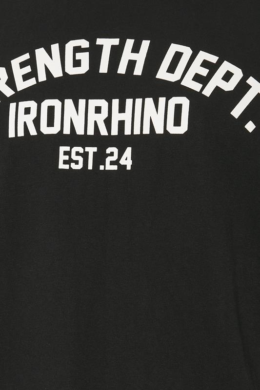IronRhino Big & Tall Black Strength Dept T-Shirt | BadRhino 8