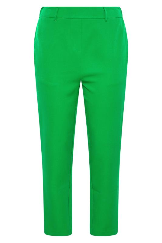 Curve Bright Green Tapered Trousers 4