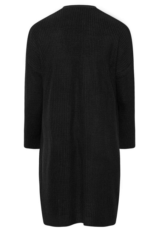 Curve Black Knitted Cardigan | Yours Clothing 7