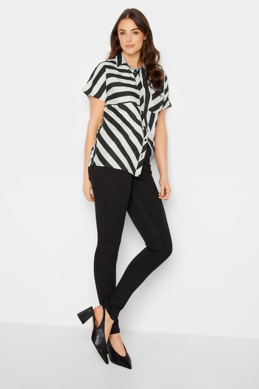 LTS Tall Women's Black & White Stripe Shirt | Long Tall Sally 2