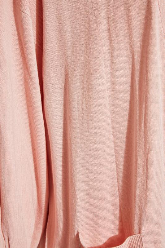 Curve Pink Balloon Sleeve Fine Knit Cardigan 5