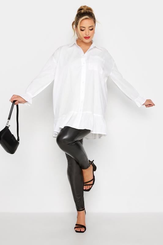 LIMITED COLLECTION Curve White Frill Shirt 2