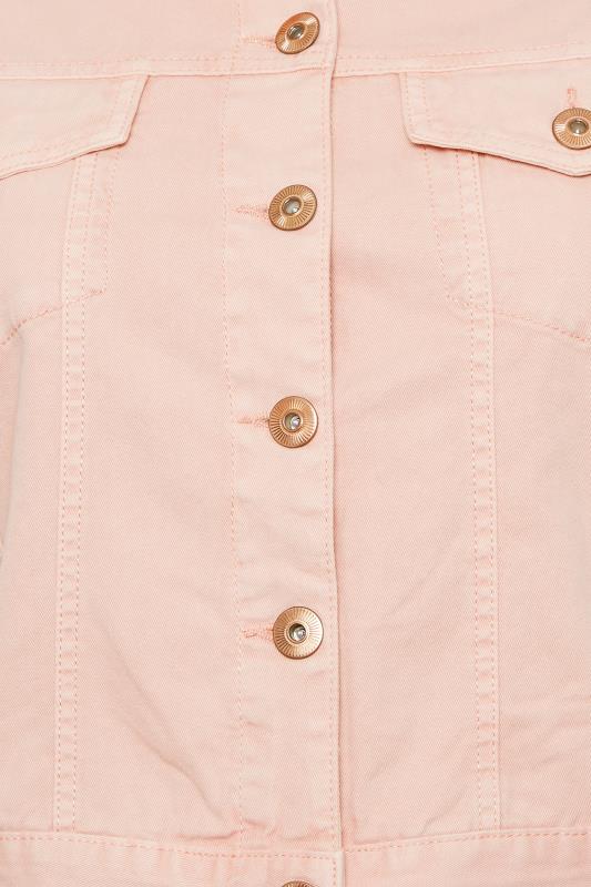YOURS Plus Size Pink Denim Jacket | Yours Clothing 5