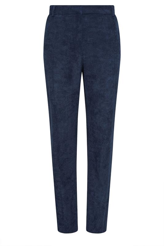 M&Co Blue Cord Tailored Straight Leg Trousers | M&Co 5