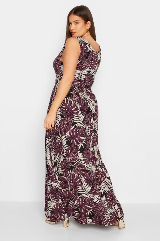 Tall Women's Purple Floral Side Slit Maxi Dress | Long Tall Sally  3