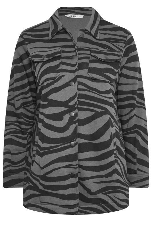 YOURS Curve Zebra Print Shacket | Yours Clothing 6