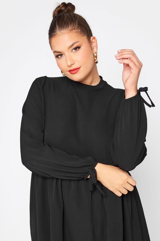 LIMITED COLLECTION Plus Size Black Turtle Neck Blouse | Yours Clothing 4
