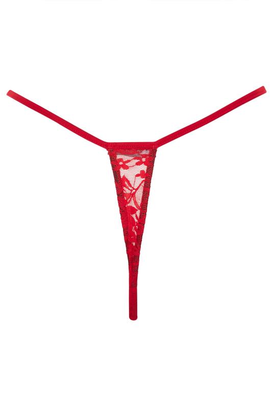 Limited Collection Red Lace Thong Yours Clothing 
