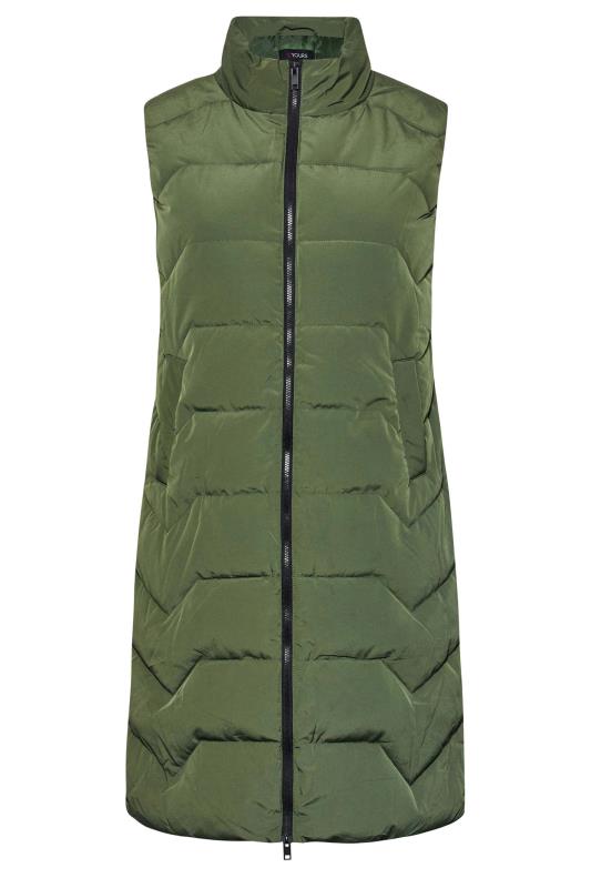 Plus Size Green Maxi Gilet | Yours Clothing  6