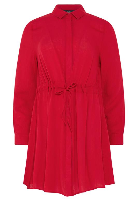 M&Co Red Tunic Shirt Dress | M&Co 5