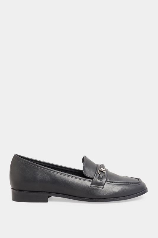 LTS Black Saddle Loafers In Standard Fit | Long Tall Sally  3