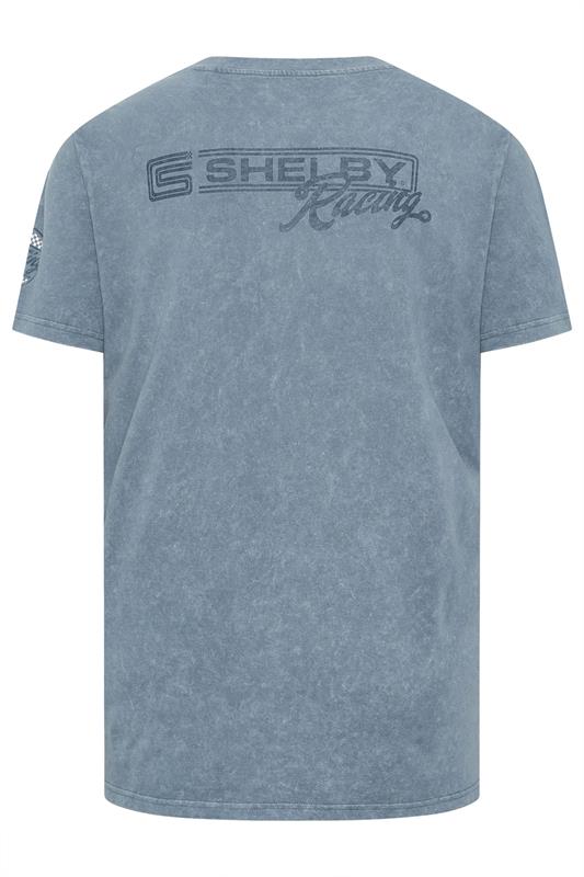 BadRhino Big & Tall Blue Acid Wash Shelby Graphic T-Shirt | BadRhino 8